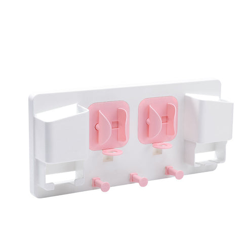 Wall-mounted Two-position Electric Toothbrush Holder With Hook